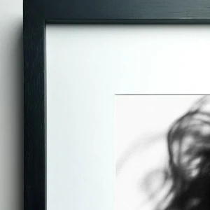 Volar - 150 x 100 / Marco en L recto negro