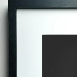 Baccio - Marco en L recto negro / 150 x 100