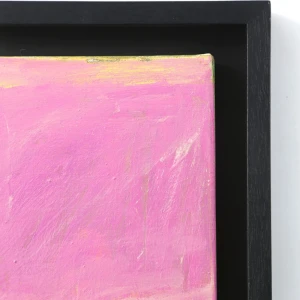 Limon rosa - Marco tipo box negro con fondo negro