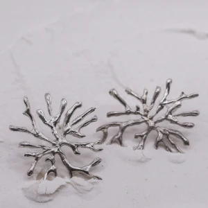 Aros coralito - Color Plata