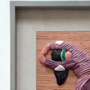 Sentimientos 6 - Marco tipo box gris + fondo gris