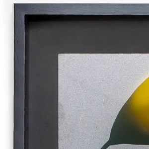 Santa Catalina - Marco tipo box negro liso con passepartout negro / 70 x 100