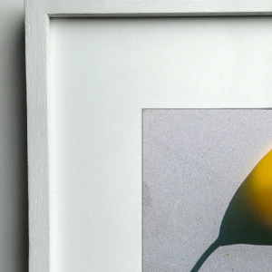 Santa Catalina - Marco tipo L recto blanco con passepartout blanco / 40 x 60