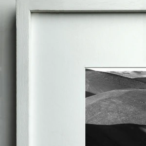 Cordillera - Marco en L blanco con passepartout blanco / 70 x 50