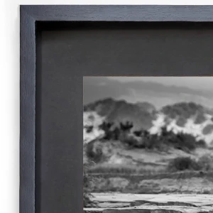 Antinaco - Marco tipo box negro con passepartout negro / 70 x 50