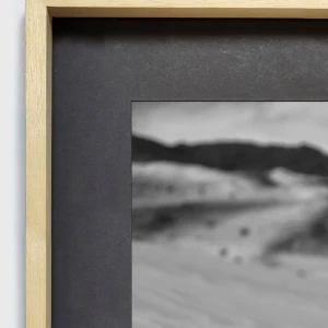 Abaucan - Marco en L madera mas passepartout madera / 70 x 50