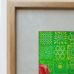 Daniel Prandi II - Marco en L diagonal madera con passepartout