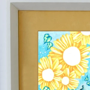 Daniel Prandi III - Marco triangulito blanco con passepartout