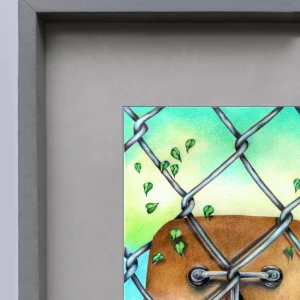 Daniel Prandi IV - Marco tipo box gris con passepartout