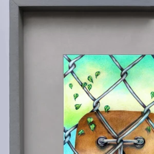 Daniel Prandi IV - Marco tipo box gris con passepartout