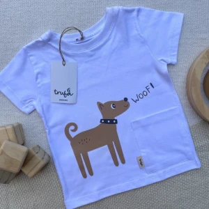 REMERA WOOF BLANCA