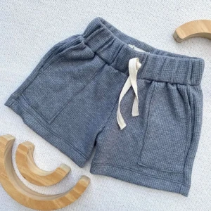 SHORT WAFFLE GRIS