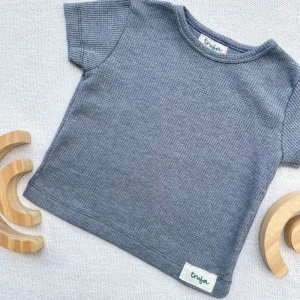 Remera waffle Gris