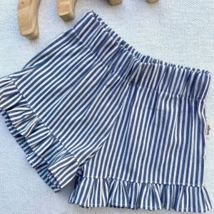 Short ardilla rayado Azul