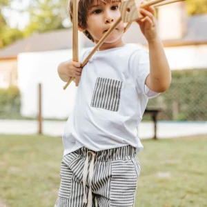 Remera bolsillo Azul