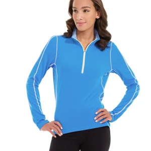 Olivia 1/4 Zip Light Jacket Size M Color Blue
